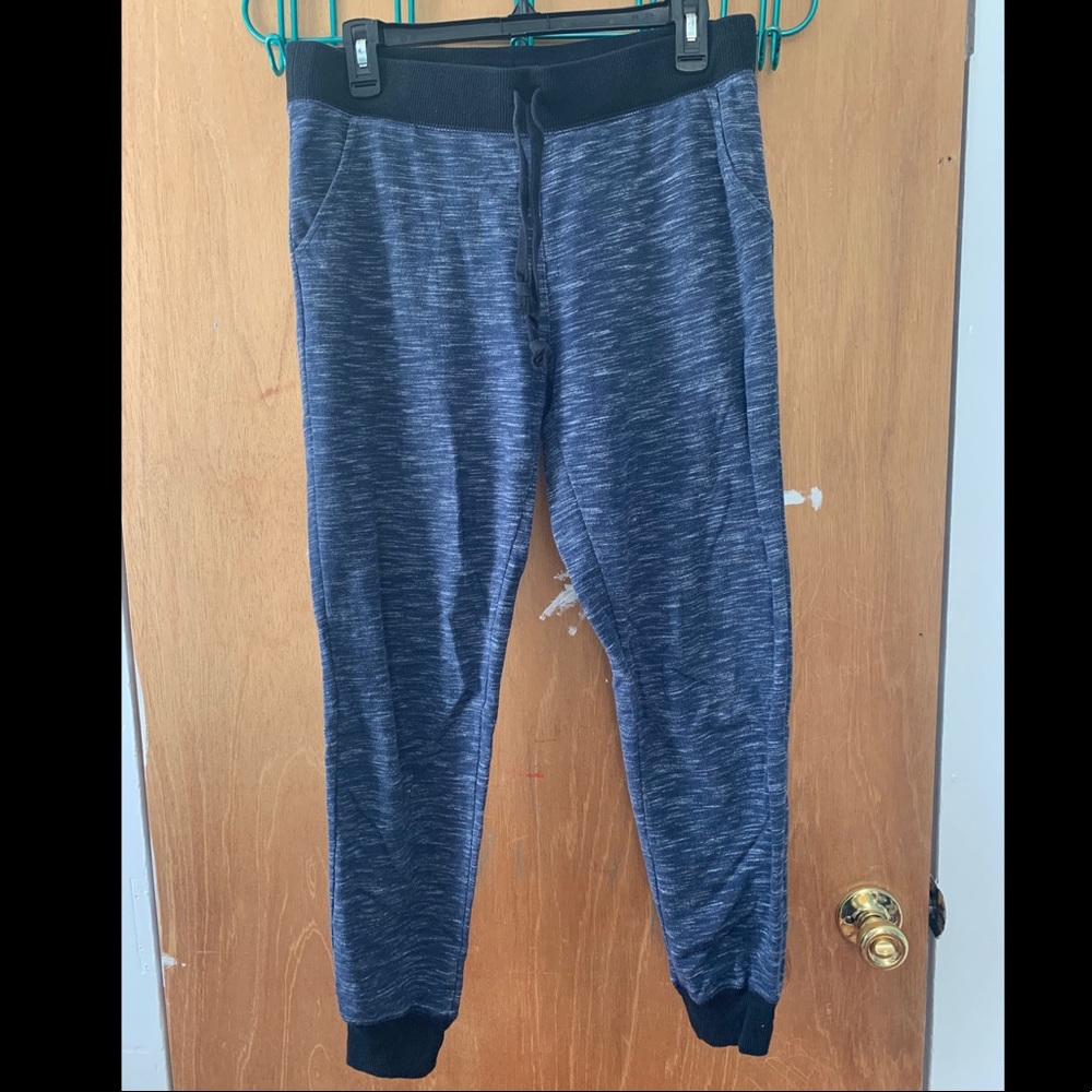 Navy Blue Heathered Joggers